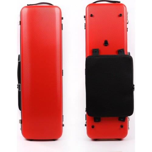 Yinfente4/4 Violin case Carbon composite Strong&Light Red color Two code lock
