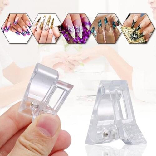 Nail Shaping Clip Lightweight Durable Easy to Clean Assistant Fibernail Tips Holder for Acrylic Tips Builder Shaping Tool