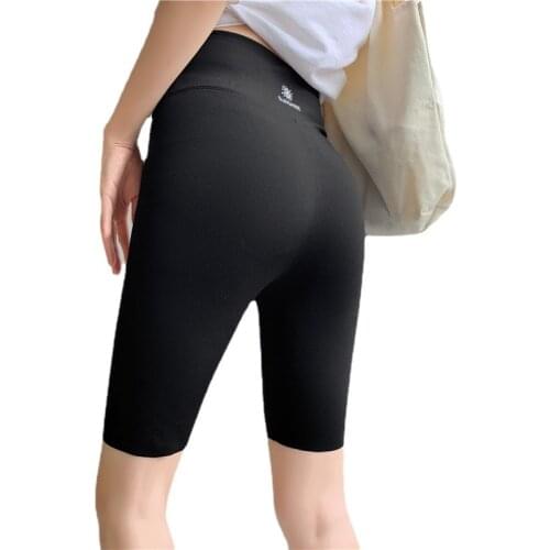 WHOUARE Women Cycling Shorts High Waist Yoga Sport Short Pants Gym Essentials Hip Lift Slim Elasticity Breathable Yoga Shorts