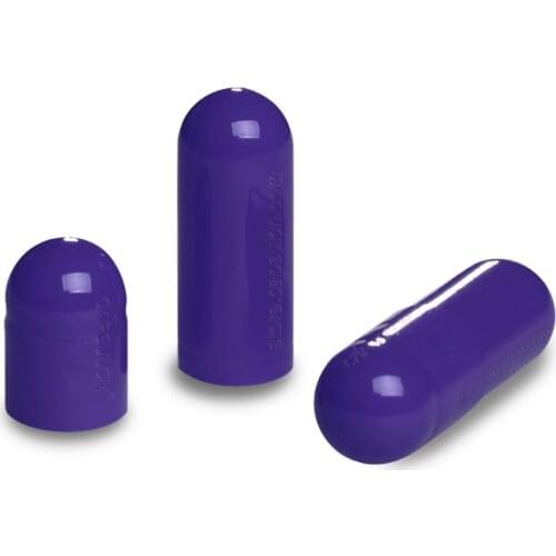 10,000 pcs/Carton Gel Capsules Size 00 Purple Empty gelatin capsules for capsule filler machine