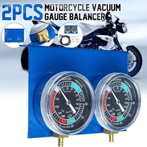 2*Motorcycle Carburetor Vacuum Gauge Balancer Synchronizer Tool W/Hose Kit Brand New And High Quality