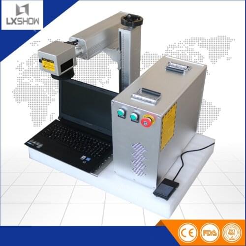 3D color Raycus JPT mopa mini fiber laser marking machine