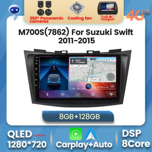 7862 4G LTE 6G+128G Android 10 Car Stereo No DVD Player for Suzuki Swift 2011-2015 Auto Radio Multimedia Player GPS Navigation