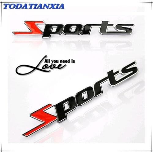 Car Sports 3D metal Sticker Emblem Badge Decal for lada vesta hyundai solaris lada granta polo mazda 3 opel astra h Accessories