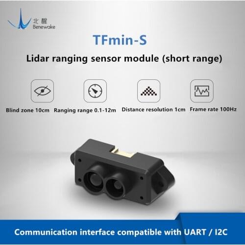 Benewake TOF TFmini-S Lidar Single-Point Micro Ranging Module for Arduino Pixhawk 4.5-6V UART I2C Interface TFmini Upgraded