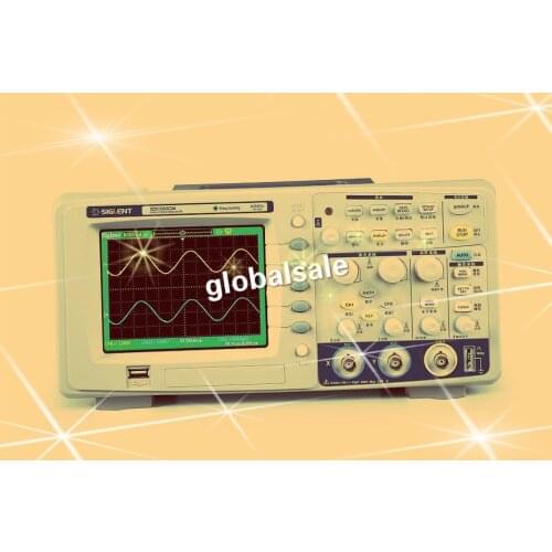 FREE SHIPPING SDS1062CM 1GSa/s Real Sampling Rate ,Bandwidth 60MHZ, 2CH+1ext trig,2Mpts Memory Depth Digital oscilloscope