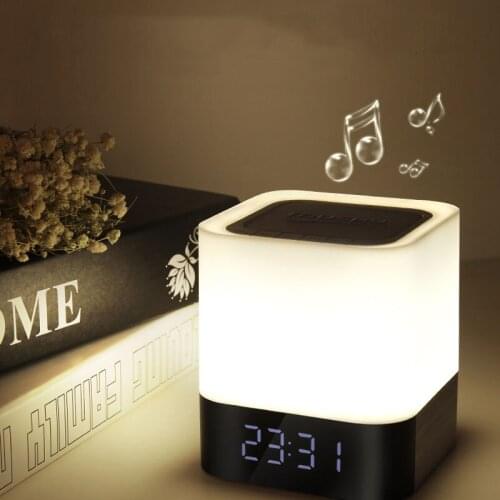 Wireless Bluetooth Speaker Mini Subwoofer Support TF Card Alarm Clock Time Setting Subwoofer Portable Speakers For iphone