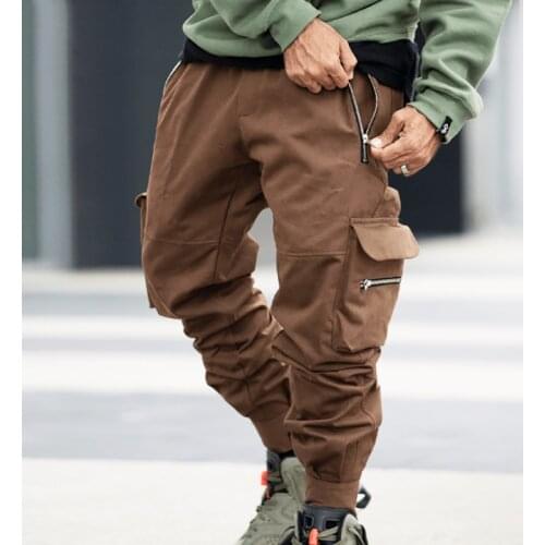 Joggers Men Harem Pants Multi Pockets Streetwear Hip Hop Sweatpants Harajuku Nice Spring New Casual Track Cargo Pant Trousers
