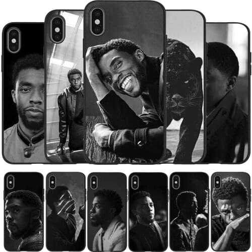 Chadwick Boseman Black TPU Silicone Soft Phone Case For iPhone 11 12 Pro X XR XS MAX 5 6 7 8 Plus SE 2020