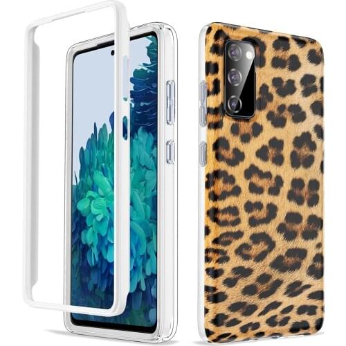 For Samsung Galaxy Note 20 10 S21 S20 FE Ultra Plus Full-Body Sunflower Leopard Marble Case Cover WITHOUT Screen Protector