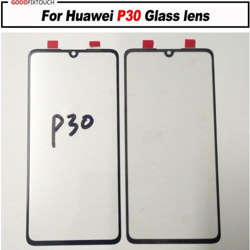 For huawei P30 Front Glass Touch Screen Top Lens LCD Outer Panel Repair For huawei P30 Glass lens