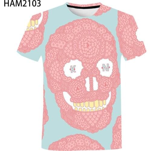 Summer Mens Womens Childrens Color Element 3D Printing T-shirt 2021 New Home Cool Top European American Street style T-shi