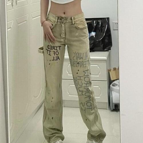 Houzhou Women's Jeans With Embroidery