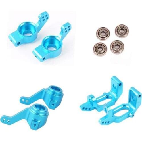 HSP 1:10 Aluminum Alloy C Base Wheel Hub Diverter Cup Rear Axle Hub Carrier 102010 102011 102012 Bearing for RC Cars