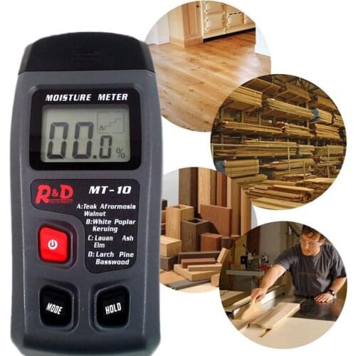 Wood Moisture Meter Paper Cardboard Timber Humidity Meter Wood Hygrometer Moisture Analyzer Vochtmeter Damp Meter Range:0~99.9