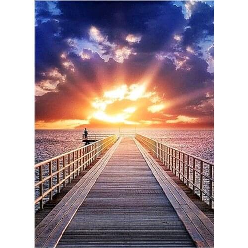 Family Landscape Painting 5D Landscape Handmade Cross Stitch Paste Diamond Mosaic Pattern Decorative Painting