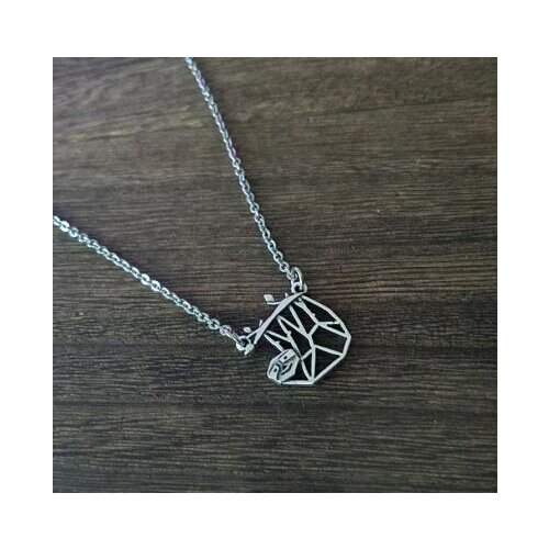 Lanseis10pc fashion cute animal necklace sloth pendant gift for girl women jewelry