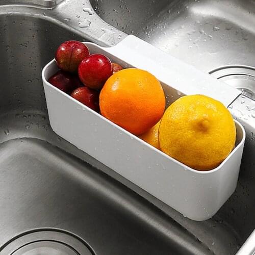 Justdolife Sink Sponge Holder Multifunctional Sink Drain Strainer Basket Sink Storage Rack Kitchen Drainer Rack Storage Basket