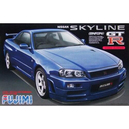 1/24 Fujimi Plastic Assembled Car Model Toy Nissan Skyline BNR34 GTR Nismo Static Model DIY Assembled Model Kit #03703