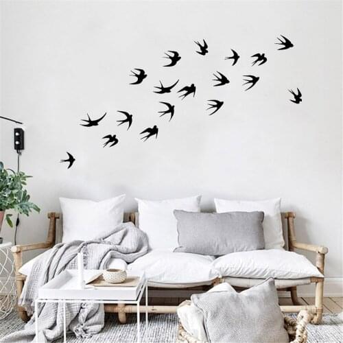Fashion Many Bird For Home Decor Murals Stickers On Wall Windows Room Decorative Animals Wallpaper Vinyl Wall Sticker ph838