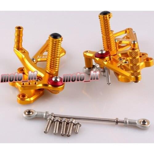 Motorcycle Adjustable Rearset Rear Set Footpegs Foot Rest Peg For Kawasaki Ninja 300 Z300 EX300B ABS & EX300A 2013 Spare Parts