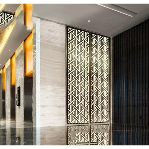 Stainless Steel Screen Partition Home Entrance Door To Block The Living Room Decoration Entrance
