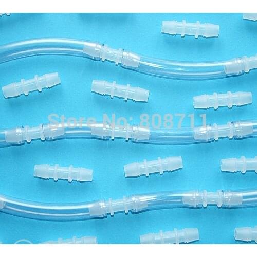 10pcs 25mm Plastic Barbed Connector, Straight Tube Joiner, Hose Pipe Fitting, for Medical, Aquarium, Scientific use
