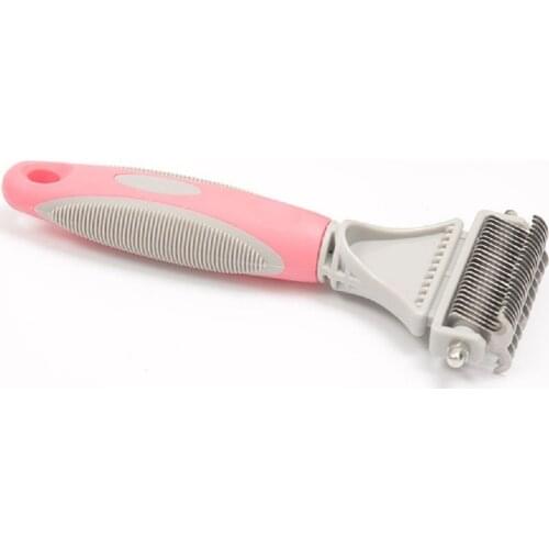 Pet Stainless Steel Knife Knotting Comb Cat and Dog Hair Cleaning Knotting Comb Pet Products Comb