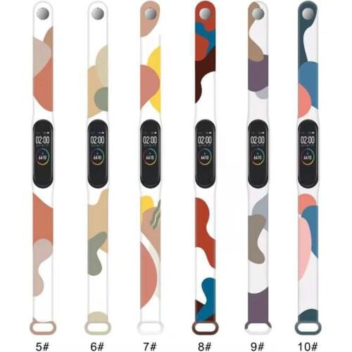 Suitable For Xiaomi Mi Band 5 4 3 6 Fashion Color Wristband Miband 5 Band 3 Smart Watch Strap Mi Band 4 Silicone Bracelet