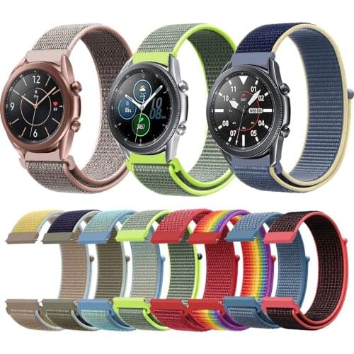Watchband For Samsung Galaxy Watch3 Smartwatch Nylon Loop Band For Samsung Galaxy Watch 3 45mm 41mm Wrist Strap Replace Bracelet