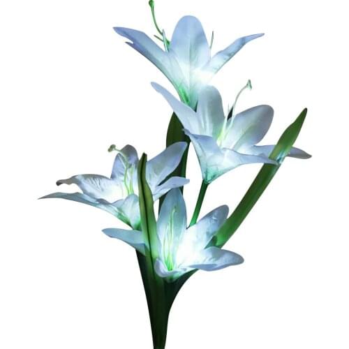 Garden Lamp Light Lily LED Waterproof Landscape Lamp Solar Beautiful Lawn Light