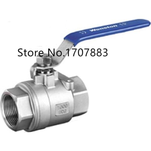 1/2" Female BSPP 304 Stainless Steel Full Port Ball Valve Vinyl Handle WOG1000