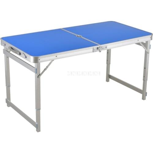 Outdoor Folding Table Camping Waterproof Ultra-light Durable Aluminium Alloy Folding Table Desk For Picnic 120*60CM