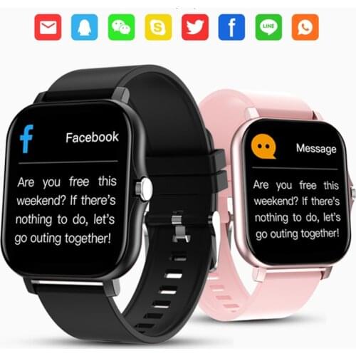 LIGE 1.69 Inch Smartwatch Men All Touch Multi-Sport Waterproof Mode With Smart Watch Women Heart Rate Monitor For iOS Android