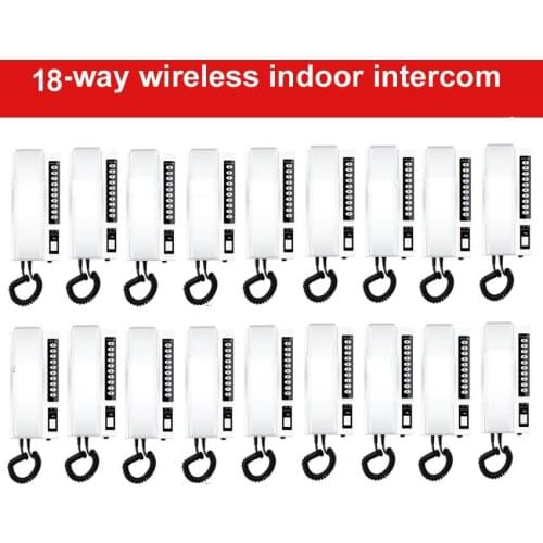 ZHUDELE Stable signal transmission 2.4Ghz digital wireless indoor intercom for 18-rooms,99 handsets extendable