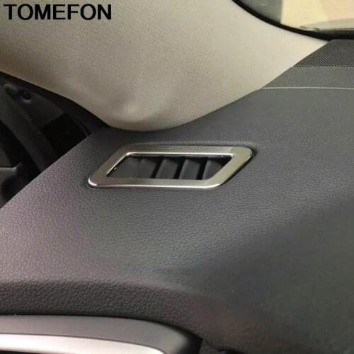 TOMEFON For Nissan Qashqai J11 2016 2017 2018 2019 Front Upper Air Condition Vent Frame Cover Trim Interior Accessories ABS
