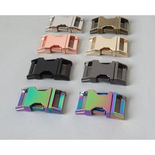 10Pcs 25mm Webbing Heavy Metal Release Buckle For Paracord Pet Dog Collar Sewing Outdoor Diy Accessories Seat Belt Lock Clasp