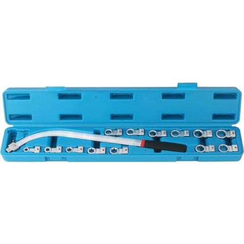 15Pc/set 12 Angles Hexagonal Plum Blossom Serpentine Belt Tools Car Engine Belt Screw Removal Tool Idler Wrench Auxiliary Tools