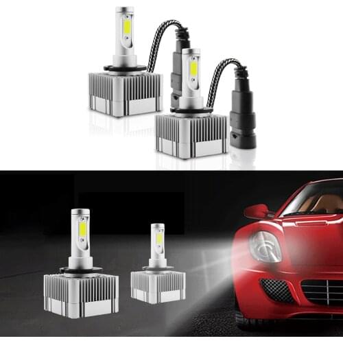 2X Auto Headlamps D1S D2S D3S D4S 6000K Car Led Headlights Bulbs 110W Night Day Lights 11000LM 12V Luces Led Para Auto Lighting