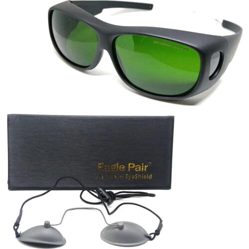 3192 200nm-2000nm IPL Beauty Laser Protective Goggles w OD7+ Eeypatch Stainless Steel Safety Glasses CE