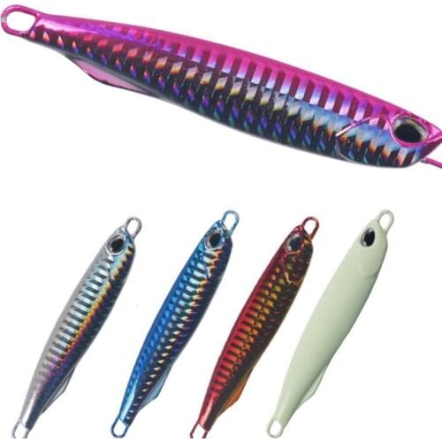 40g 85mm 3D Fish Eye Iron Plate Fishing Bait Sinking Lure Pencil for Fishing Lovers Fishing Tackle for Pesca Fishing Accessories