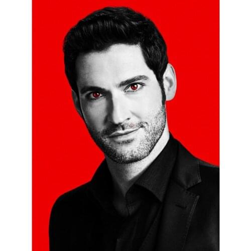 5D DIY full square painting diamond character mosaic TV poster "Lucifer" painting embroidery home living room decoration gift