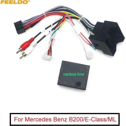 Car Android 16PIN Power Wiring Harness Cable With Canbus For Mercedes Benz B200/C-Class/E-Class/ML/S300/Vito/Viano/R-Class