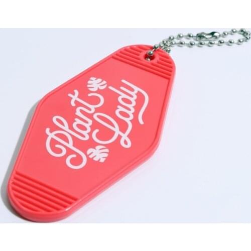 30Pcs Custom Plastic Acrylic Glitter Keychain Print LOGO Acrylic Charm Keychain Motel Hotel Key Tag Keychain