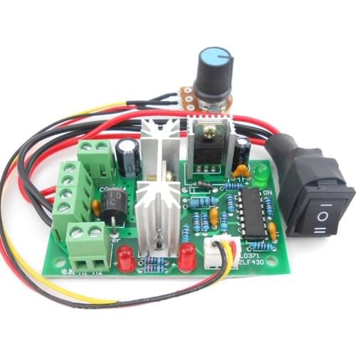 HLZS-PWM DC Motor Speed Controller Switch DC 20A Current Regulator 10-60V PWM DC Controller 150W 12V 24V 36V 48V