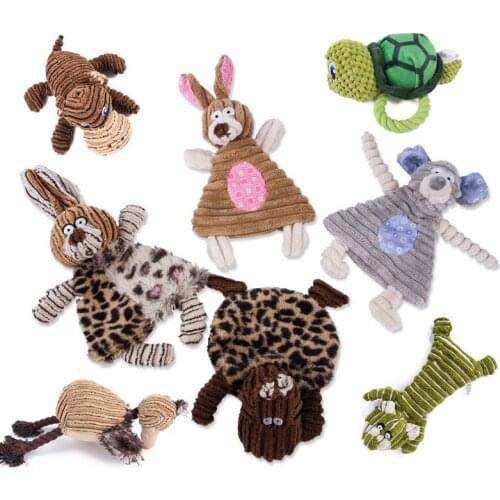 Toys for Dogs Squeaky Puppy Play Chew Interactive Dog Toy Cleaning Tooth Plush Animal Products Training Pet Molar Bite Supplies