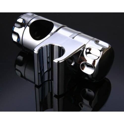 Quality Shower Bracket Shower Head Holder 19-22mm Chrome Shower Head Holder Rail Slider Clamp Adjustable Bathroom Accessories