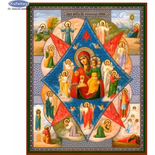 DIY Diamond Painting Religion Icon 5D Mosaic Picture Of Rhinestone full Diamond Embroidery sale rhinestones decor Religion faith