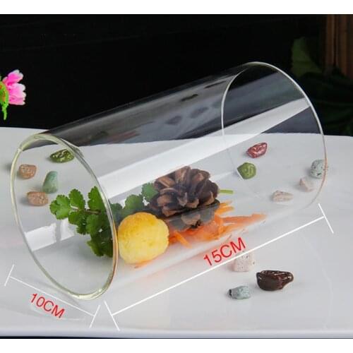 Creative Home Decor Glass Hurricane Candle Holders Chimney Tube Cylinder Open Both Ends Hurricane Lamp