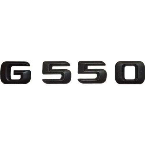 Matt Black " G 550 " Car Trunk Rear Letters Words Number Badge Emblem Decal Sticker for Mercedes Benz G Class G550